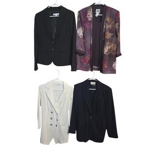 Women's Medium 8 10 Blazer Suit Separate Jacket Top Wholesale Bulk Lot of 4 M